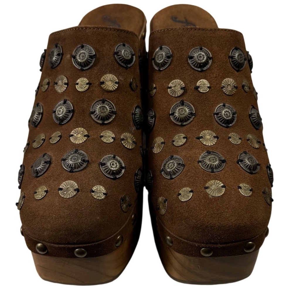 Free People Tan Studded Clogs - Picture 11 of 16